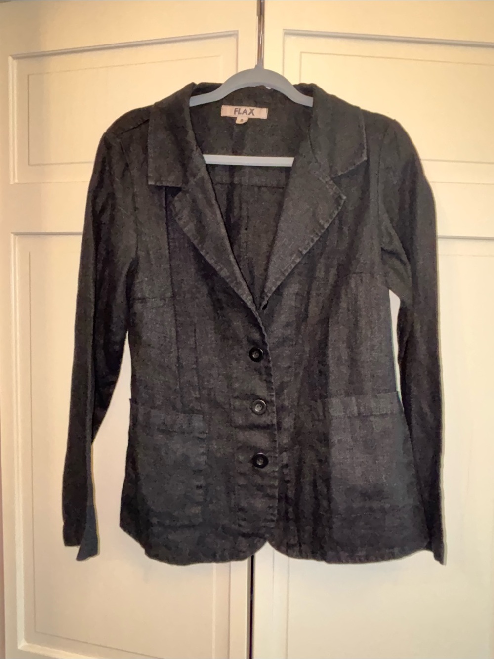 Vintage Small FLAX black blazer